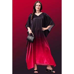 Black Japan Silk Kaftaan